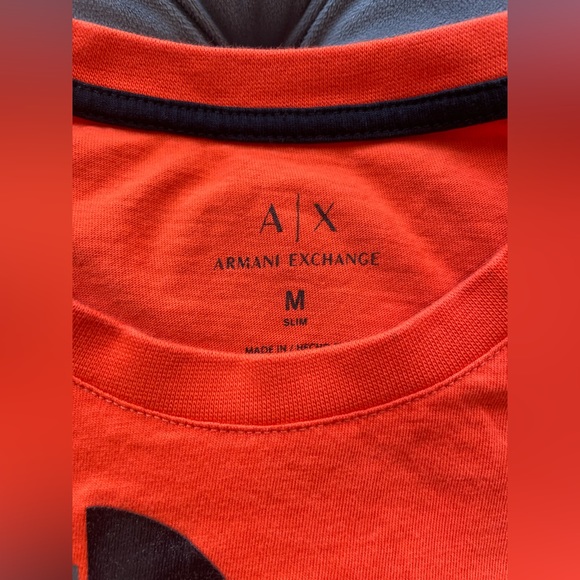 ARMANI EXCHANGE OLIVE DRAB SLIM LOGO TEE - Picture 2 of 5
